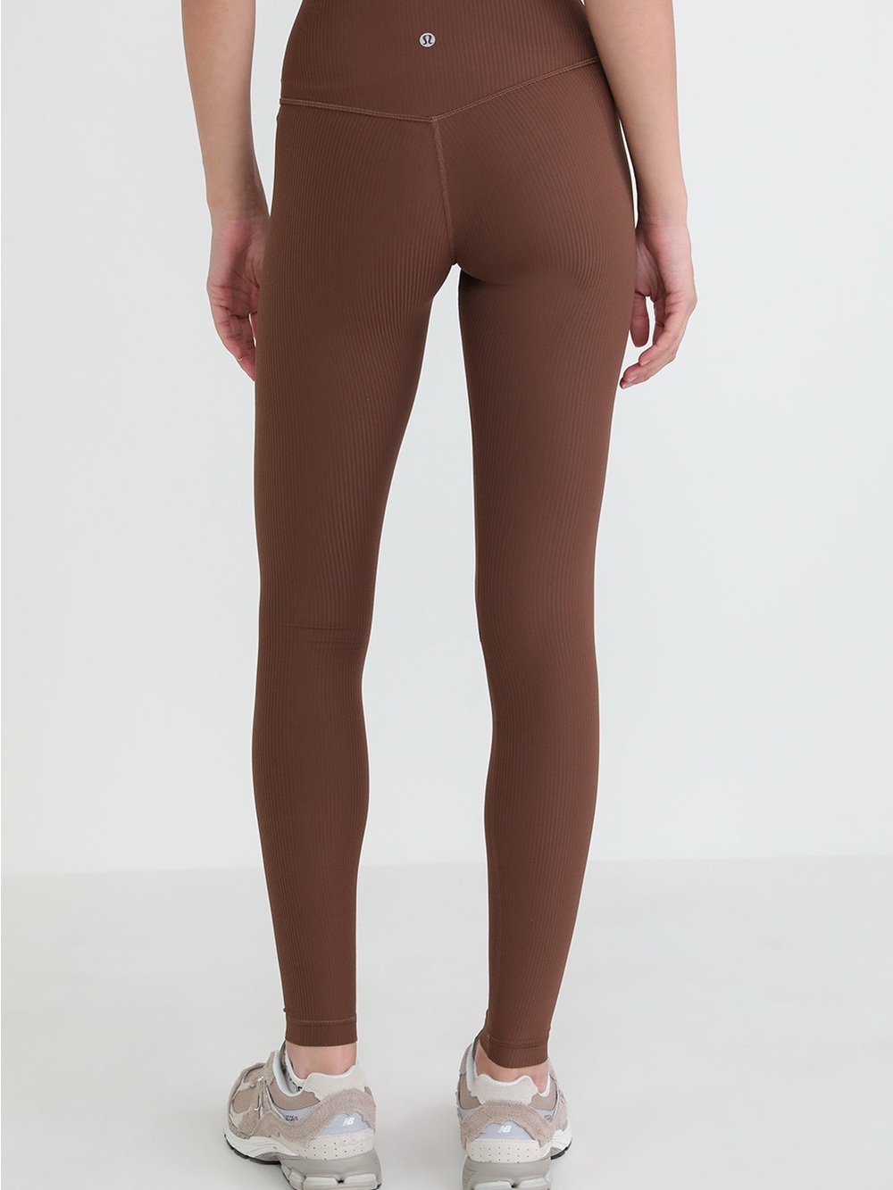 lululemon athletica Ribbed High-Rise Leggings in Brown